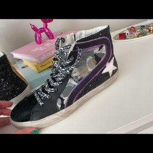 Golden goose slide black